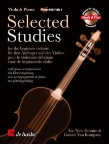 Selected Studies for Viola published by De Haske (Book & CD)
